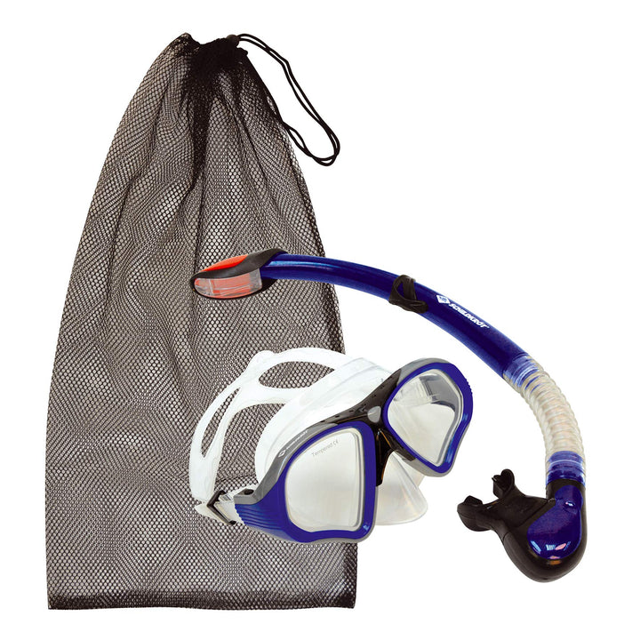 Schildkröt® Premium Schnorchelset Palau 2-teilig, Brille, Schnorchel Dry-Top, ABC Set, Tauchset für