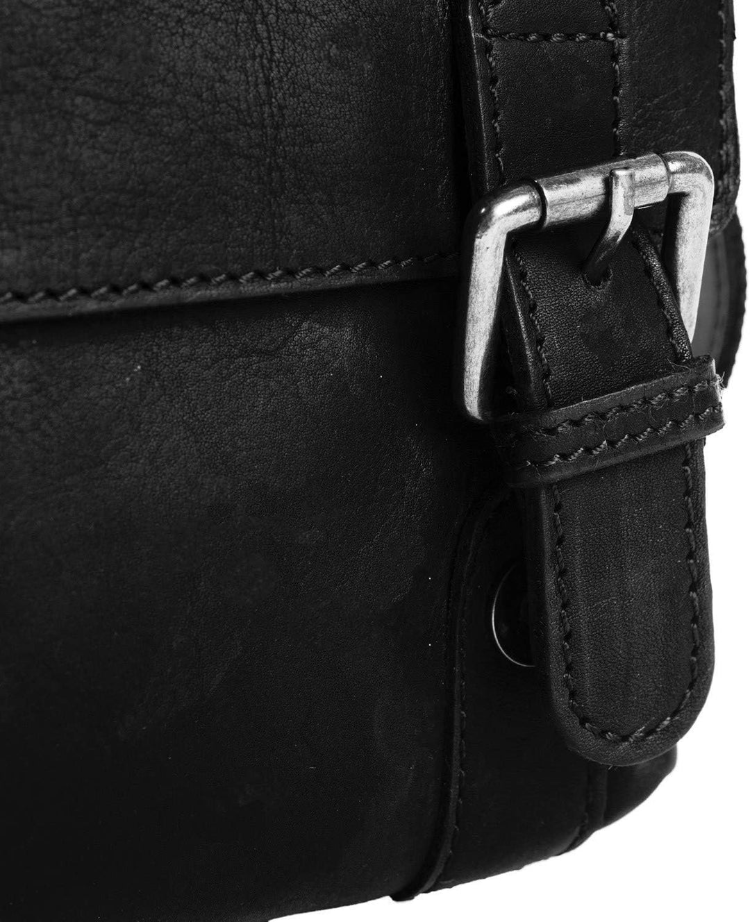 The Chesterfield Brand Wax Pull Up Jesse Umhängetasche Leder 16 cm Schwarz Einheitsgrösse, Schwarz E