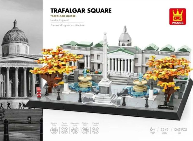 WANGE Architekturmodell zum Bauen mit Bausteinen. Trafalgar Square, London., Trafalgar Square