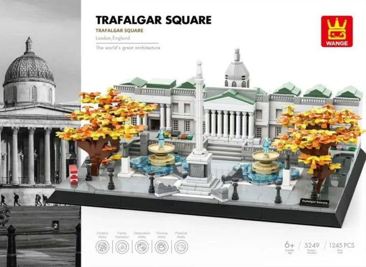 WANGE Architekturmodell zum Bauen mit Bausteinen. Trafalgar Square, London., Trafalgar Square
