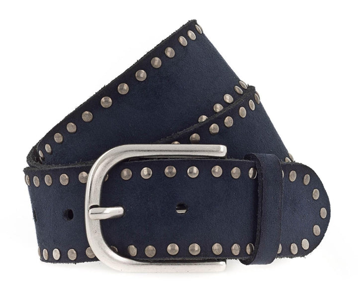 Vanzetti 40mm Leather Belt W80 Marine
