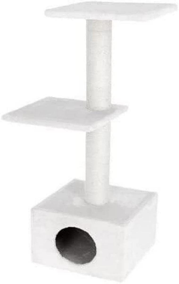 Kerbl 81588 Kratzbaum Venus, 9 ml (1er Pack), 109 cm x 37 x 37 cm weiss 109 cm x 37 x 37 cm, weiss 1