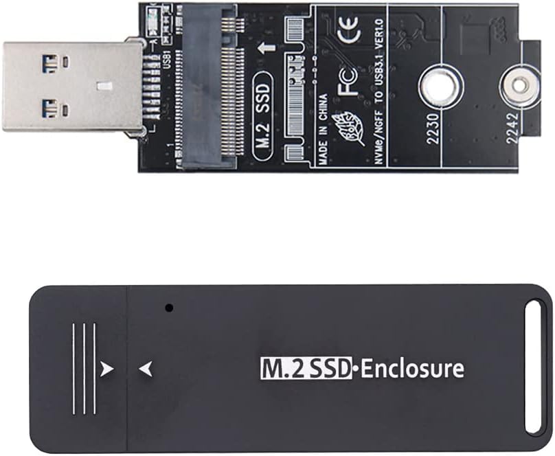 Cablecc USB 3.0 bis 2230 2242 M.2 NVMe M-Key NGFF Sata SSD externe PCBA-Falladapter RTL9210B Chipsat