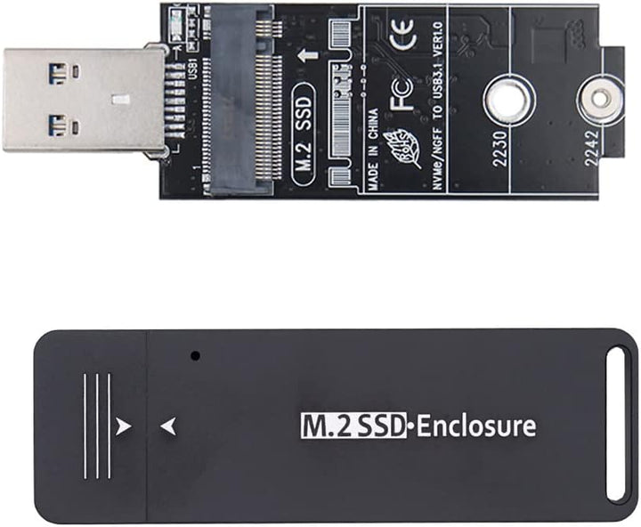 Cablecc USB 3.0 bis 2230 2242 M.2 NVMe M-Key NGFF Sata SSD externe PCBA-Falladapter RTL9210B Chipsat