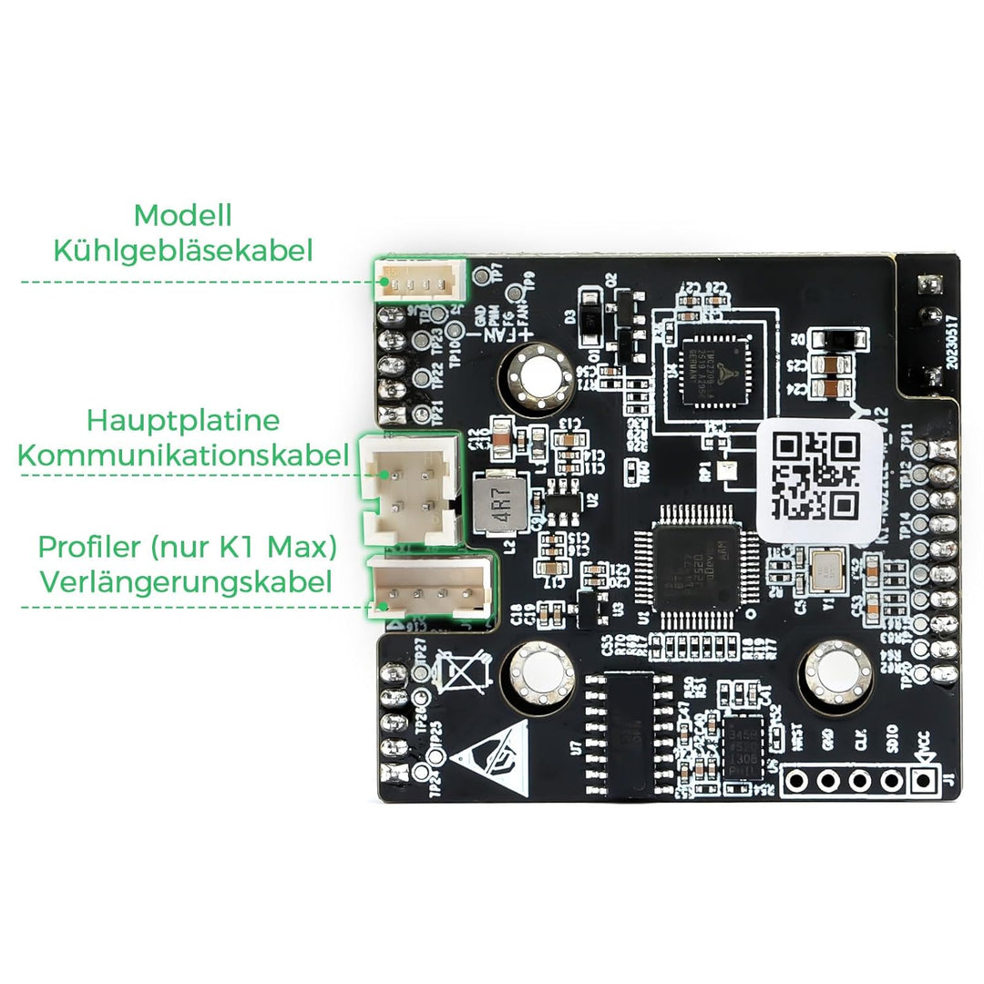 Creality Upgrade K1/K1 Max/K1C/K1 SE Hotend-Adapterplatte, offizielles OEM-PCB-Düsenadapter-Werkzeug