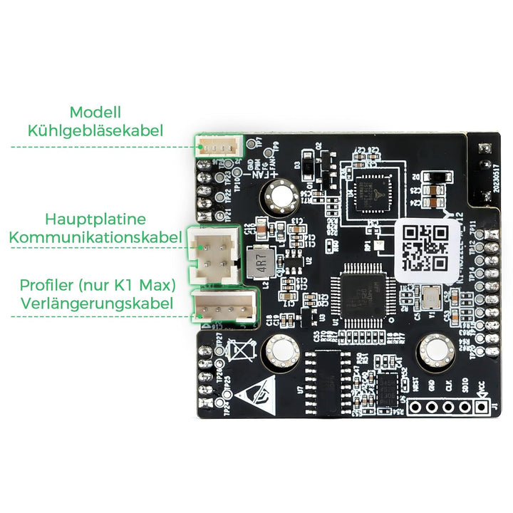 Creality Upgrade K1/K1 Max/K1C/K1 SE Hotend-Adapterplatte, offizielles OEM-PCB-Düsenadapter-Werkzeug