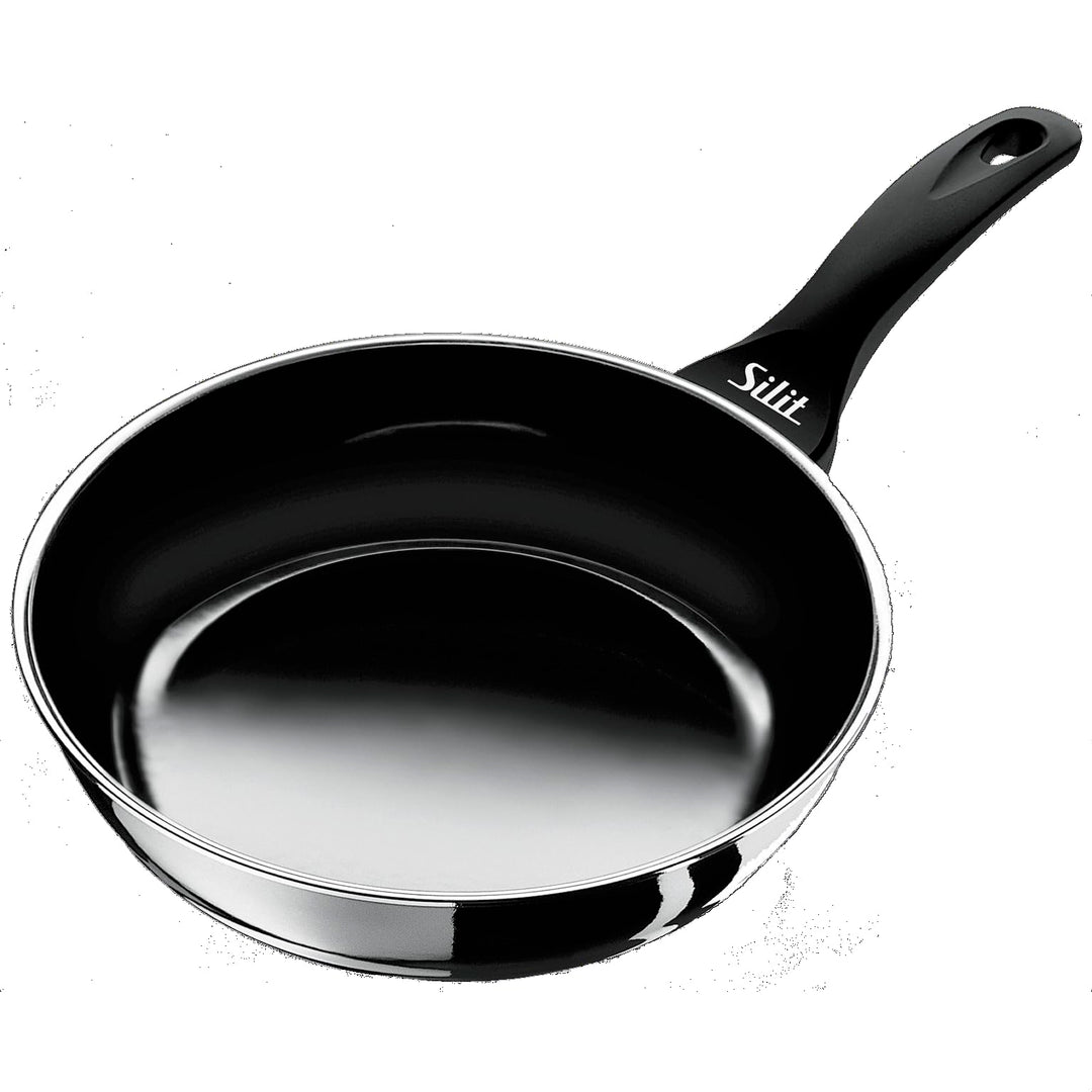 Silit Professional Bratpfanne 28 cm hoch, mit Gegengriff, Silargan Funktionskeramik, Induktion, schw