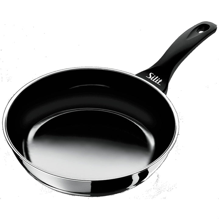 Silit Professional Bratpfanne 28 cm hoch, mit Gegengriff, Silargan Funktionskeramik, Induktion, schw