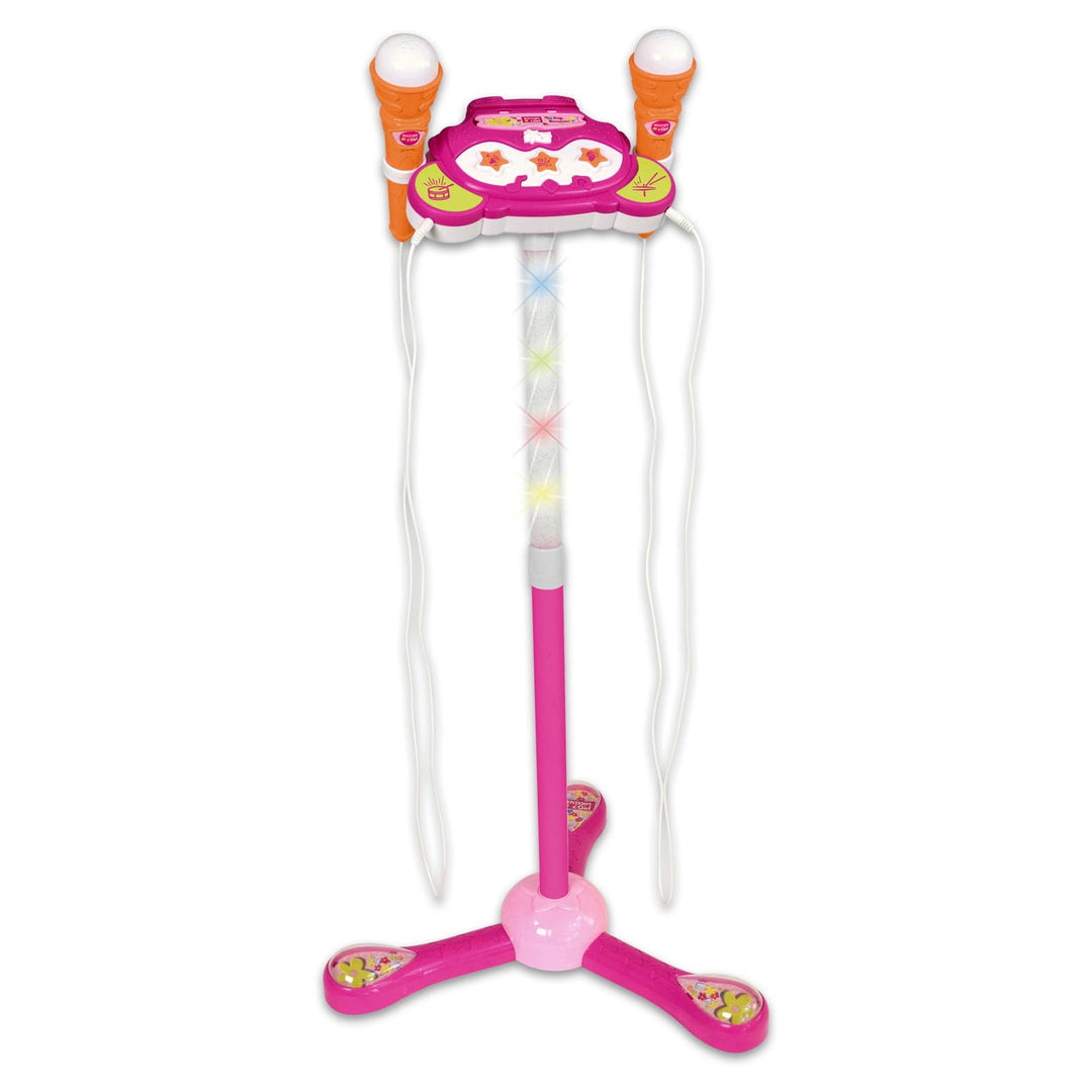 Bontempi 40 1472 TwinStage Mic – Dual-Szene-Mikrofon mit MP3-Anschluss für atemberaubende Leistung,