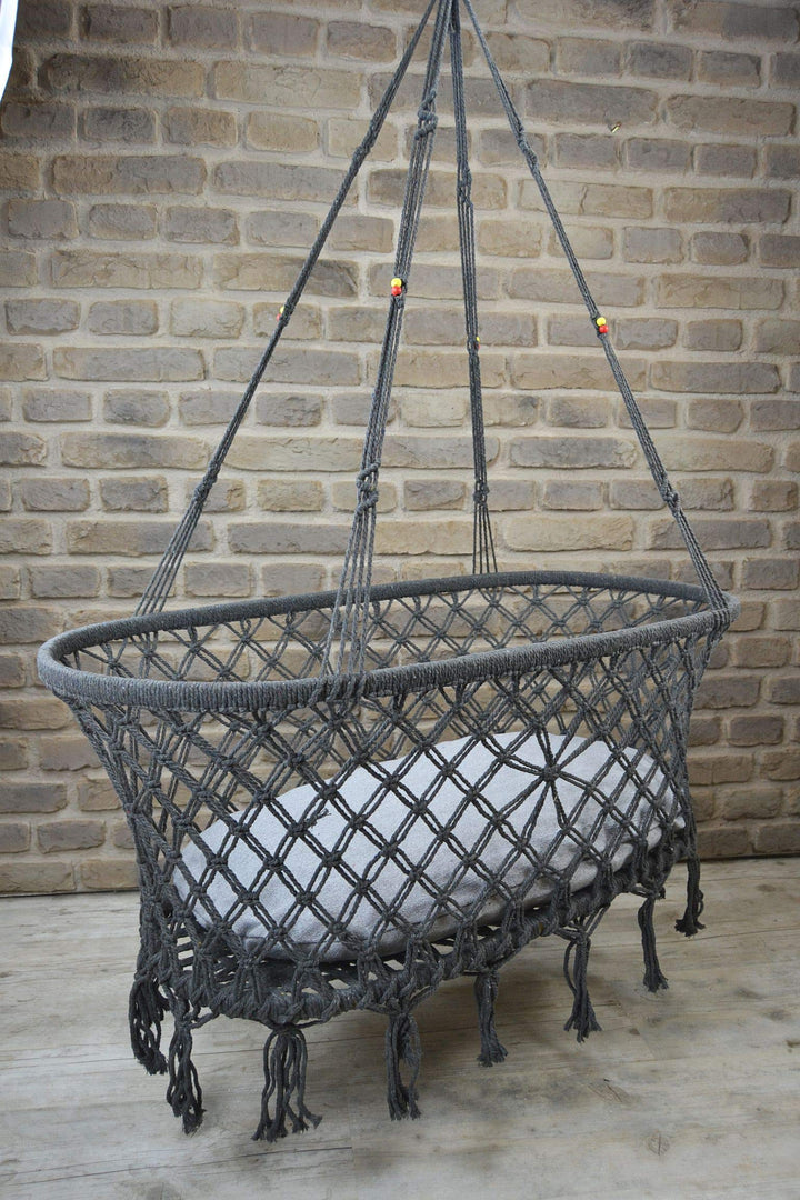 Livitat Babyschaukel Indoor Bettchen Hängebett mit Matratze - Hängeschaukel Babywiege Nestschaukel E