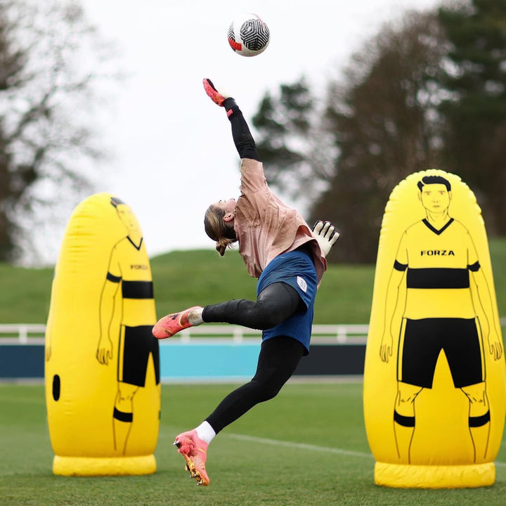 FORZA Profi Fussball Luft Dummies – aufblasbare Fussballtraining Freistossdummies | Standardsituatio