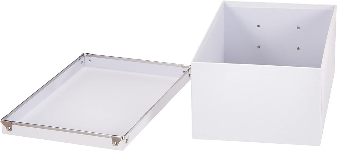 Zeller 17951 Boxen-Set, 5-tlg., Pappe, weiss, 1 - Pack, Weiss