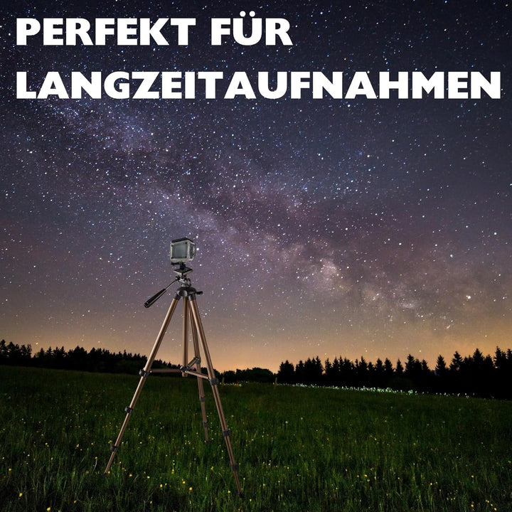 TronicXL 134cm Stativ Tripod Kamerastativ kompatibel mit DJI Osmo GoPro Hero Hero+ 3 4 5 6 7 8 9 10