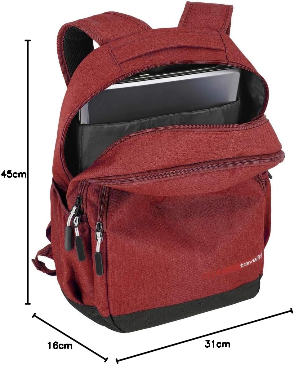 Travelite Handgepäck Rucksack Grösse L erfüllt IATA Bordgepäck Mass, Gepäck Serie KICK OFF: Praktisc