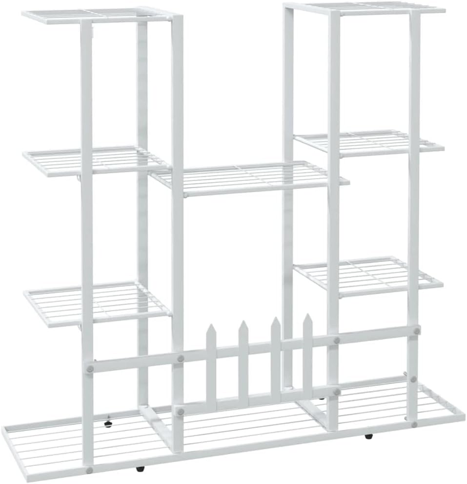 puraday 94,5x25x89 cm Blumenständer Metall Blumenständer Balkon Blumenständer Draussen Blumenregal O
