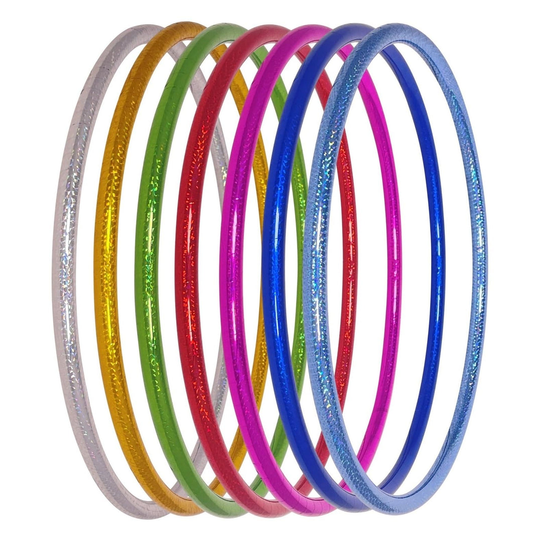 Hoopomania Kinder Hula Hoop Reifen, Hologramm Muster, Ø60/70/80cm Ø70cm Orange, Ø70cm Orange
