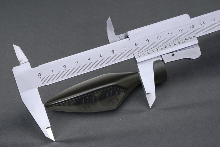 Kellermann Motorrad Blinker E geprüft micro 1000 Rhombus Extreme Blinker schwarz VR/HL