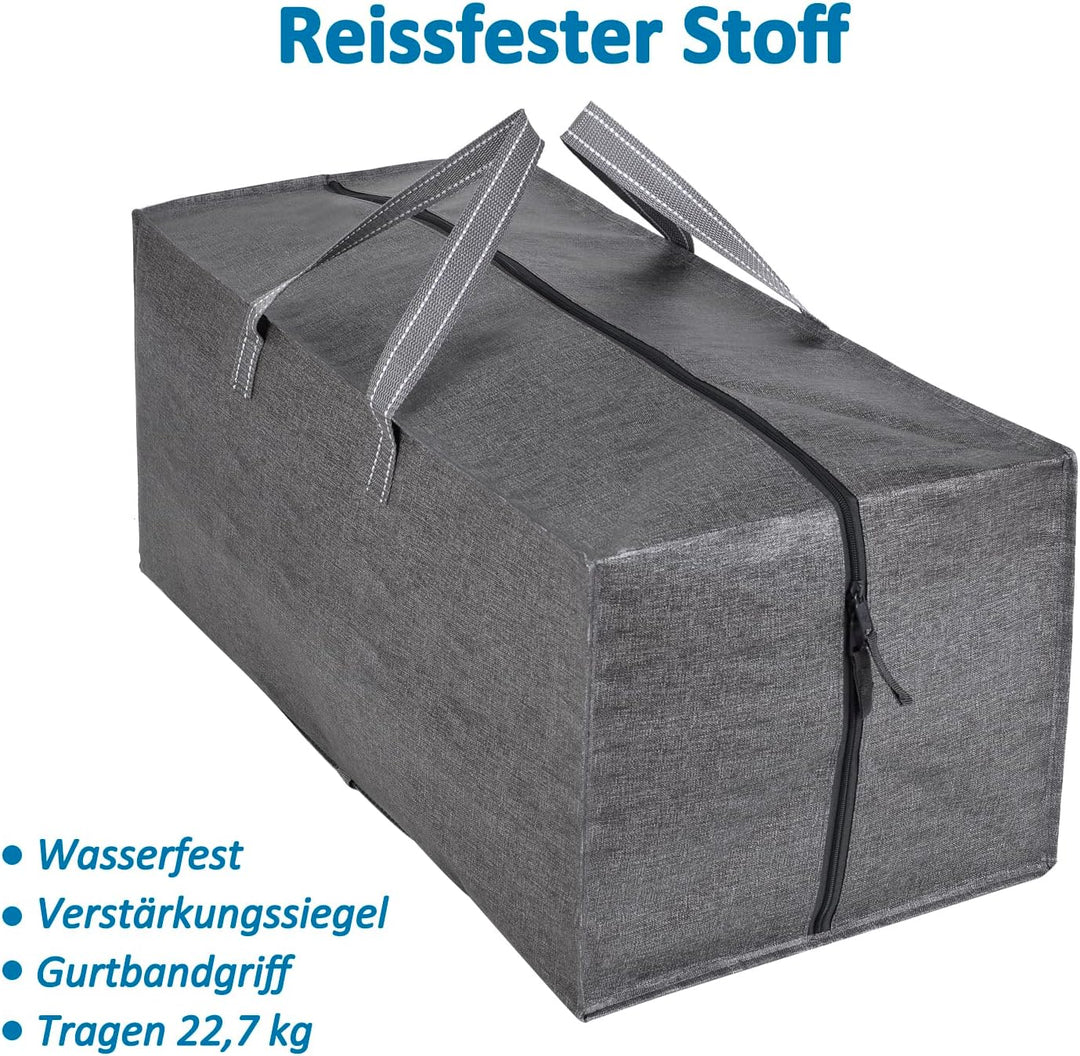 VENO 8-er Pack extra grosse Umzugstaschen mit Rucksackgurten, Umzugshelfer, Starke Griffe und Reissv