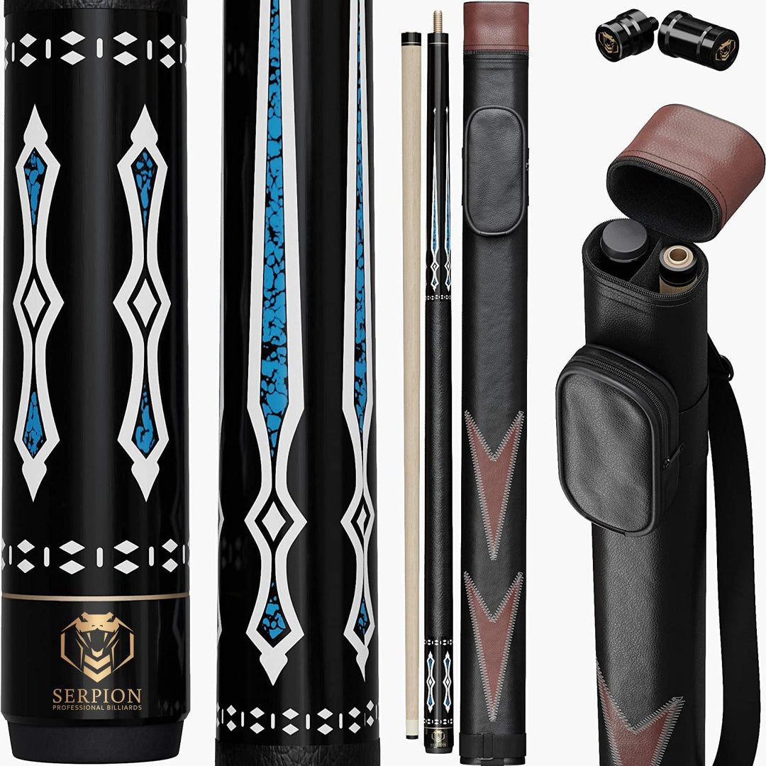 Pool Cue Stick 100% Canadian Maple Wood. Professional Billiard Pool Cue Stick with Hard Case and Joi