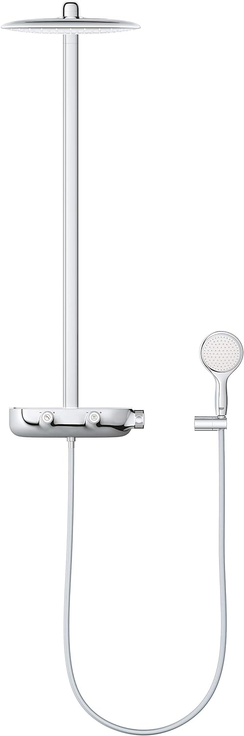 GROHE Rainshower System SmartControl Mono 360 - Duschsystem mit Thermostatbatterie (Wandmontage, int