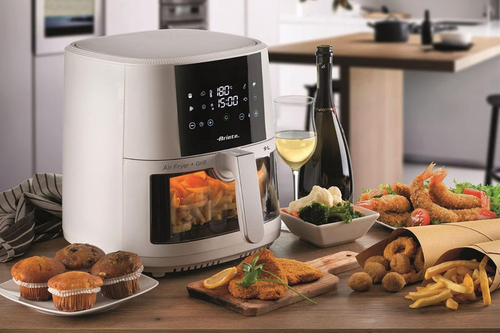Ariete 4630 Luftfritteuse 9 l, 1500 W, Fassungsvermögen 9 l, Kochkapazität 3,5 kg, 8 voreingestellte