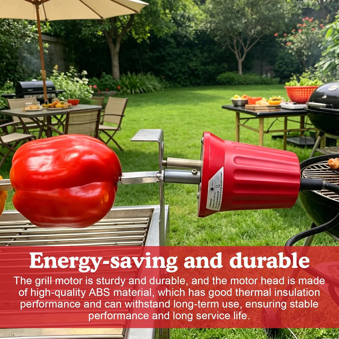 GBKDQQ Grillmotor, Barbecue Grillmotor, DC 220V-240V Elektromotor Grill, ABS Barbecue Rotator Motor