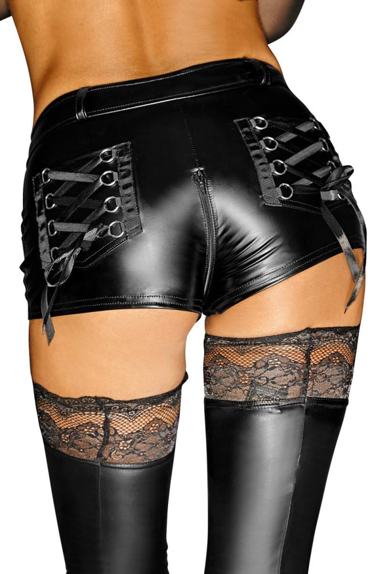 Noir Handmade Damen Slip Schwarz Taille 3XL, Taille 3XL