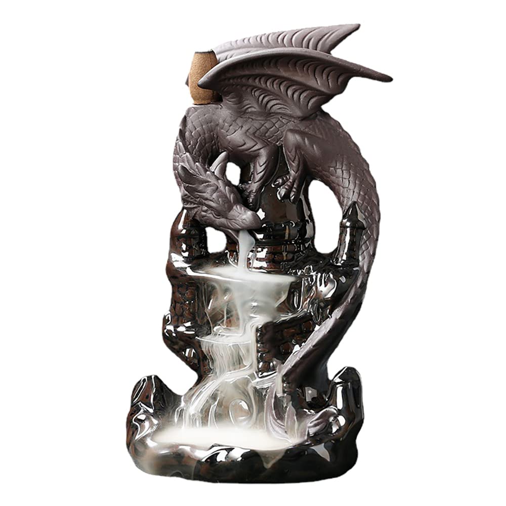 Qeunrtiy Weihrauch Wasserfall Weihrauch Keramik Drache Dekoratives Spiel Mixed Weihrauch Wasserfall