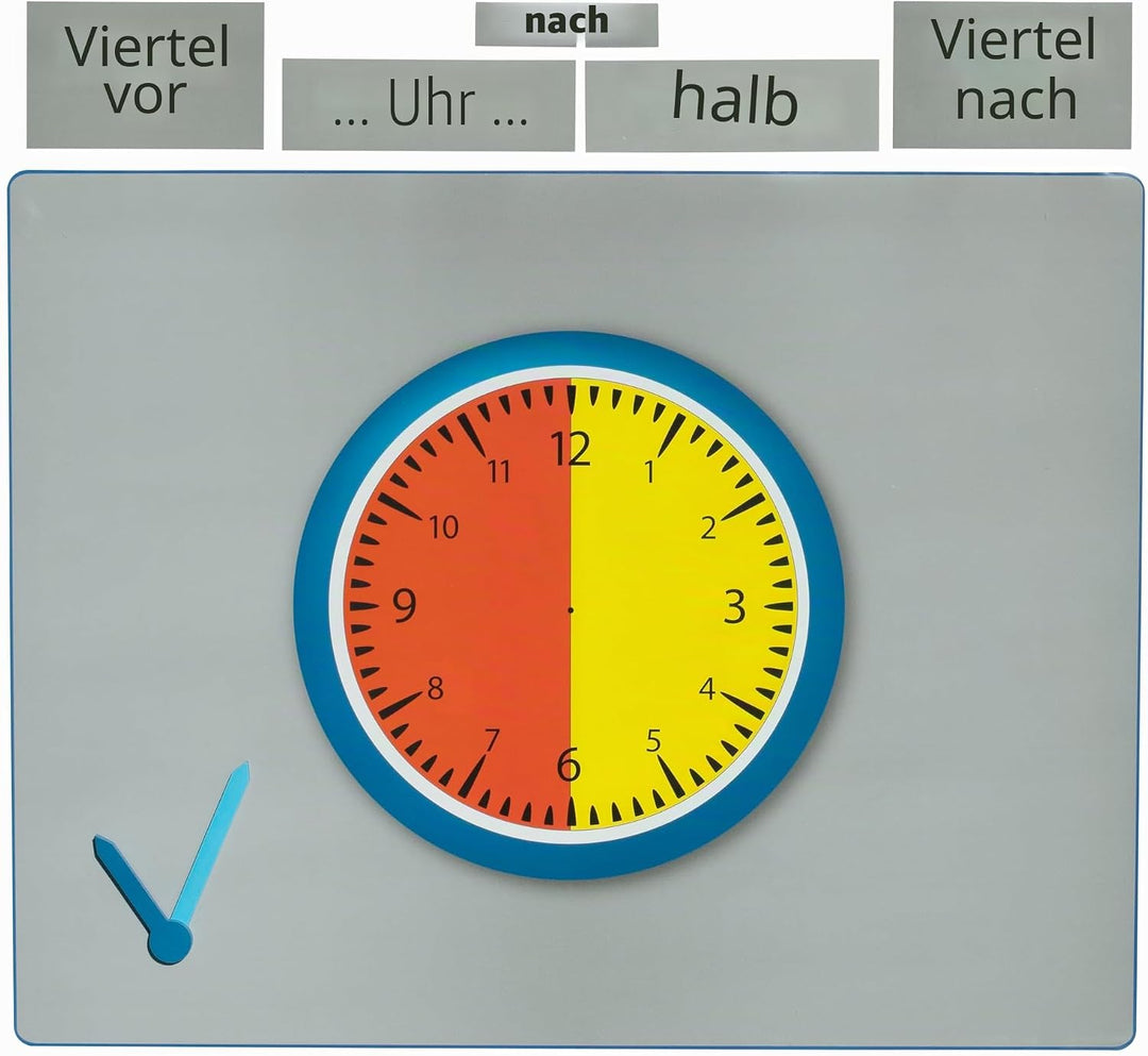Betzold 87568 - Teaching Clock: What’s the time? - Lernuhr in Englisch, Sprachunterricht, Uhr, Uhrze