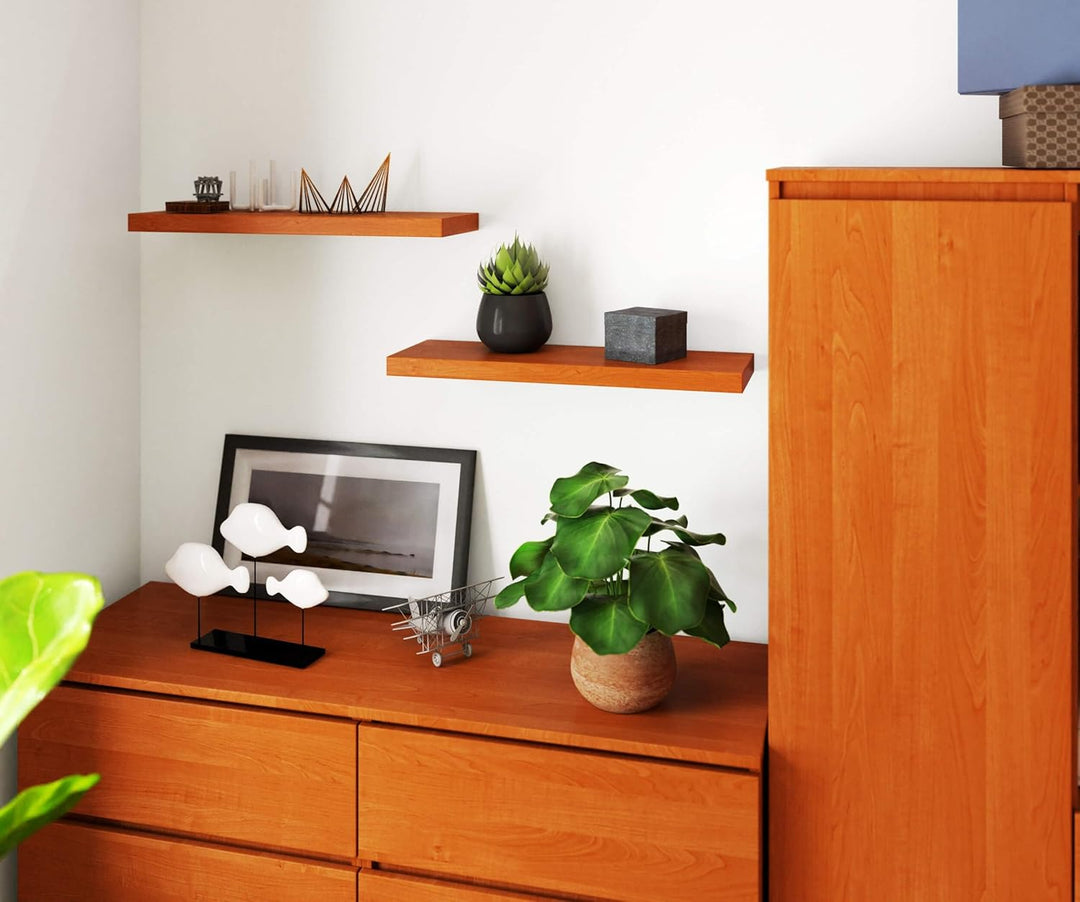AKORD Wandregal PS-3 60 cm | Bücherregal Spielzeug Blumen Dekorationen | für Wohnzimmer Schlafzimmer