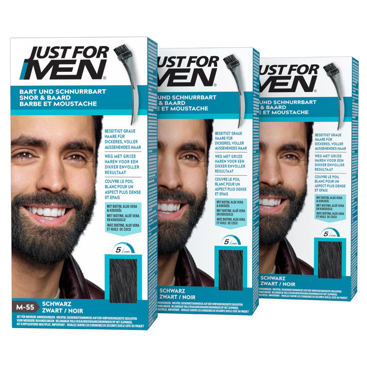 Just For Men Bart Und Schnurrbart, Bartfarbe, Bart Tönung Für Männer, Einfache Anwendung, Eliminiert
