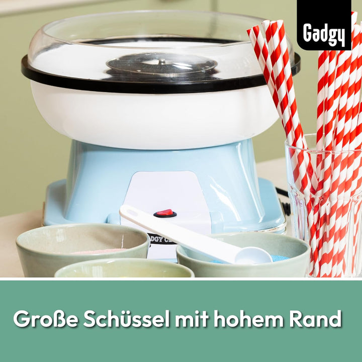 Gadgy Zuckerwattemaschine für zuhause - Zuckerwatte Maschine für Zucker oder Bonbons - Cotton Candy