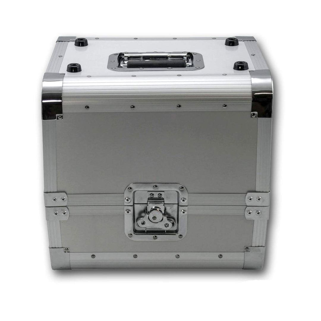 SATISFIRE® Plattenkoffer LP80 • Aluminium-Koffer • Vinyl-Case • Schallplattenkoffer • für 80 LP 50:5