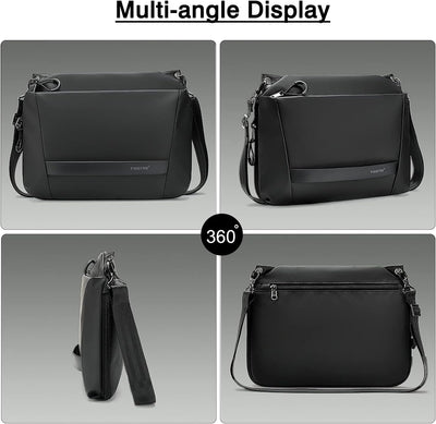 FANDARE Umhängetasche Herren Arbeitstasche Erweiterbar Messenger Bag Schultertasche Herrentasche Kur