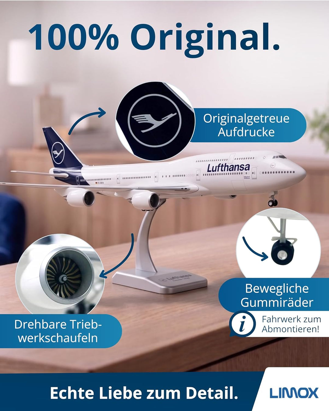 Limox Wings Lufthansa Boeing 747-8 Scale 1:200 | Neue Lufthansa LACKIERUNG |