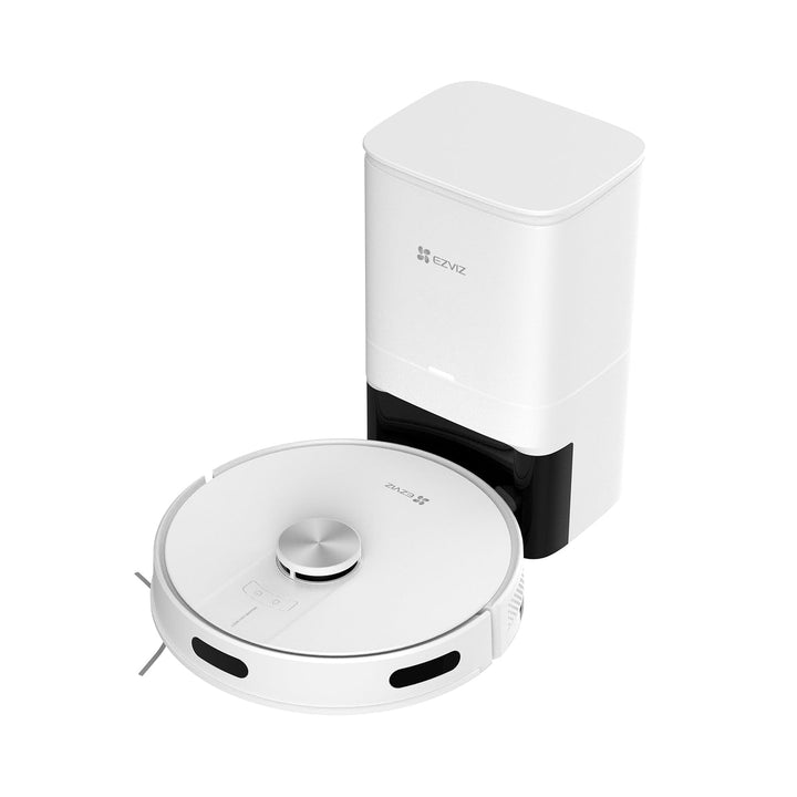 EZVIZ Staubsaugerroboter mit automatischer Staubentleerung, WLAN Staubsauger mit LiDAR Navigation un
