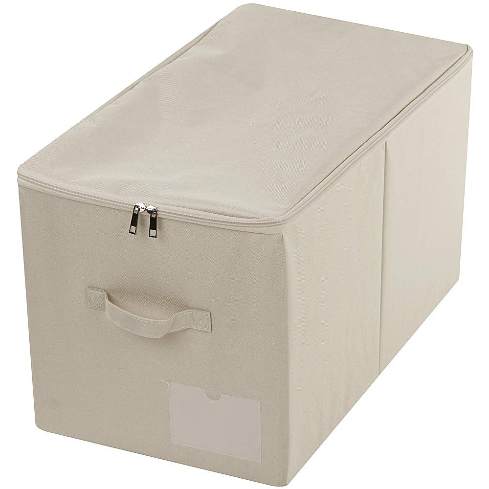 56 (L) x 32 (B) x 33 cm (H), grosser faltbarer Schrank-Aufbewahrungskorb mit Deckel, waschbar, Etike