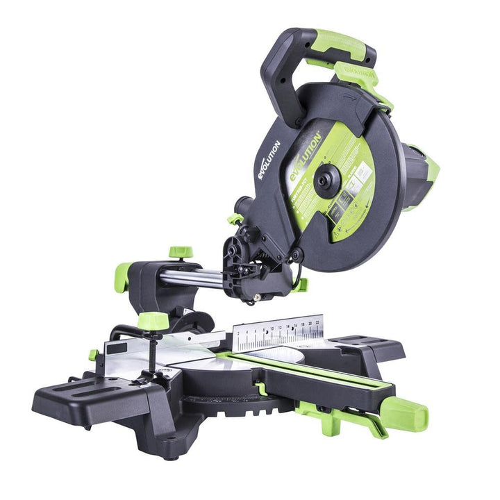 Evolution Power Tools - F255SMS Mehrzweck-Gleit-Gehrungssäge, 255 mm, 1600 W, 230 V, Mehrzweck-Gleit