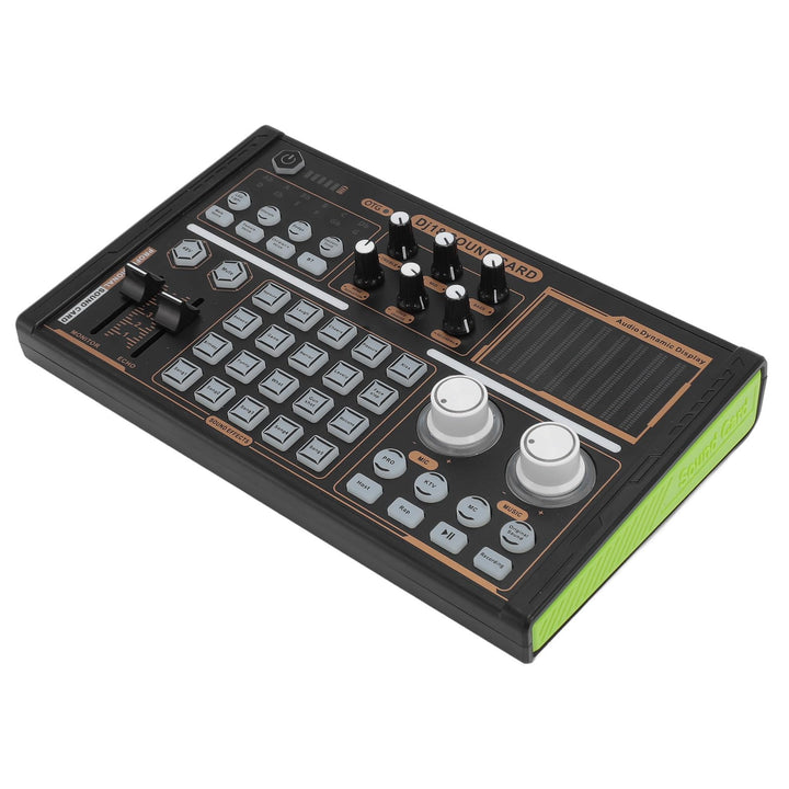 Professioneller Audiomixer, Bunte Lichter DJ18 Bluetooth-Live-Soundkarte, mit 12 Elektrischen Sounde