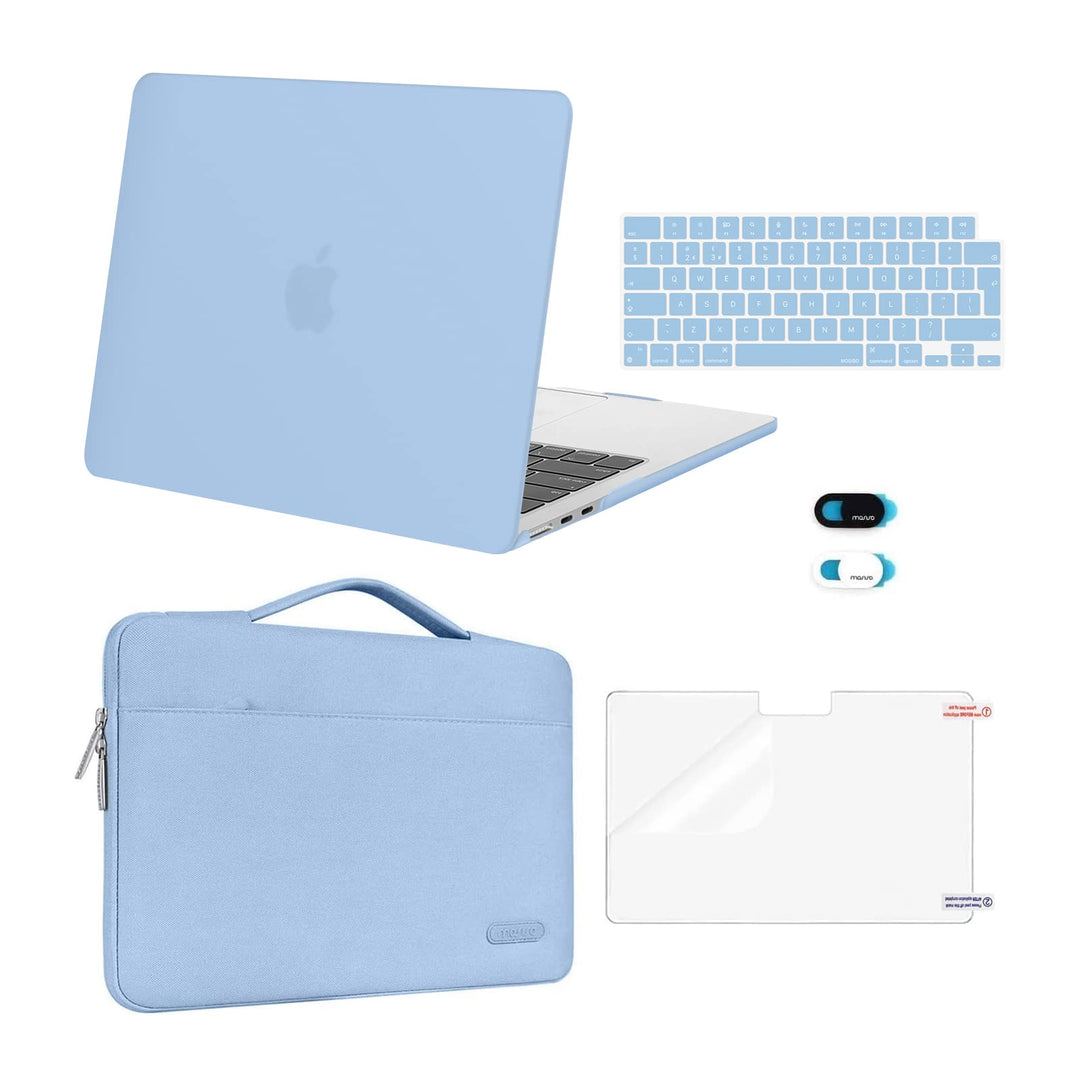 MOSISO Kompatibel mit MacBook Air 13,6 Zoll Hülle 2022-2024 A2681 mit M2 Chip Touch ID,Plastik Harts