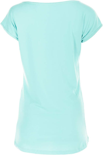 Winshape Damen Ultra leichtes Modal-Kurzarmshirt mit abgerundetem Saum MCT013 M Mint, M Mint