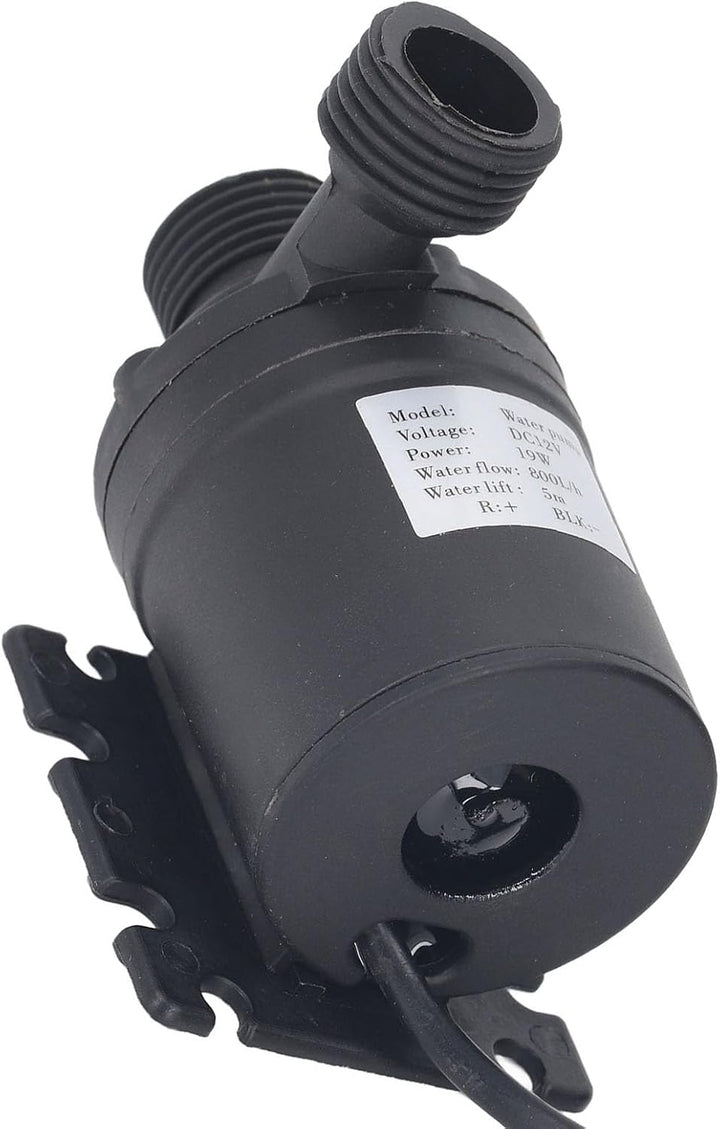 FILFEEL Leise Tauchpumpe mit 5 m Förderhöhe, 200 GPH für Brunnen, Aquarien &amp; Hydrokultur – DC 12 V,