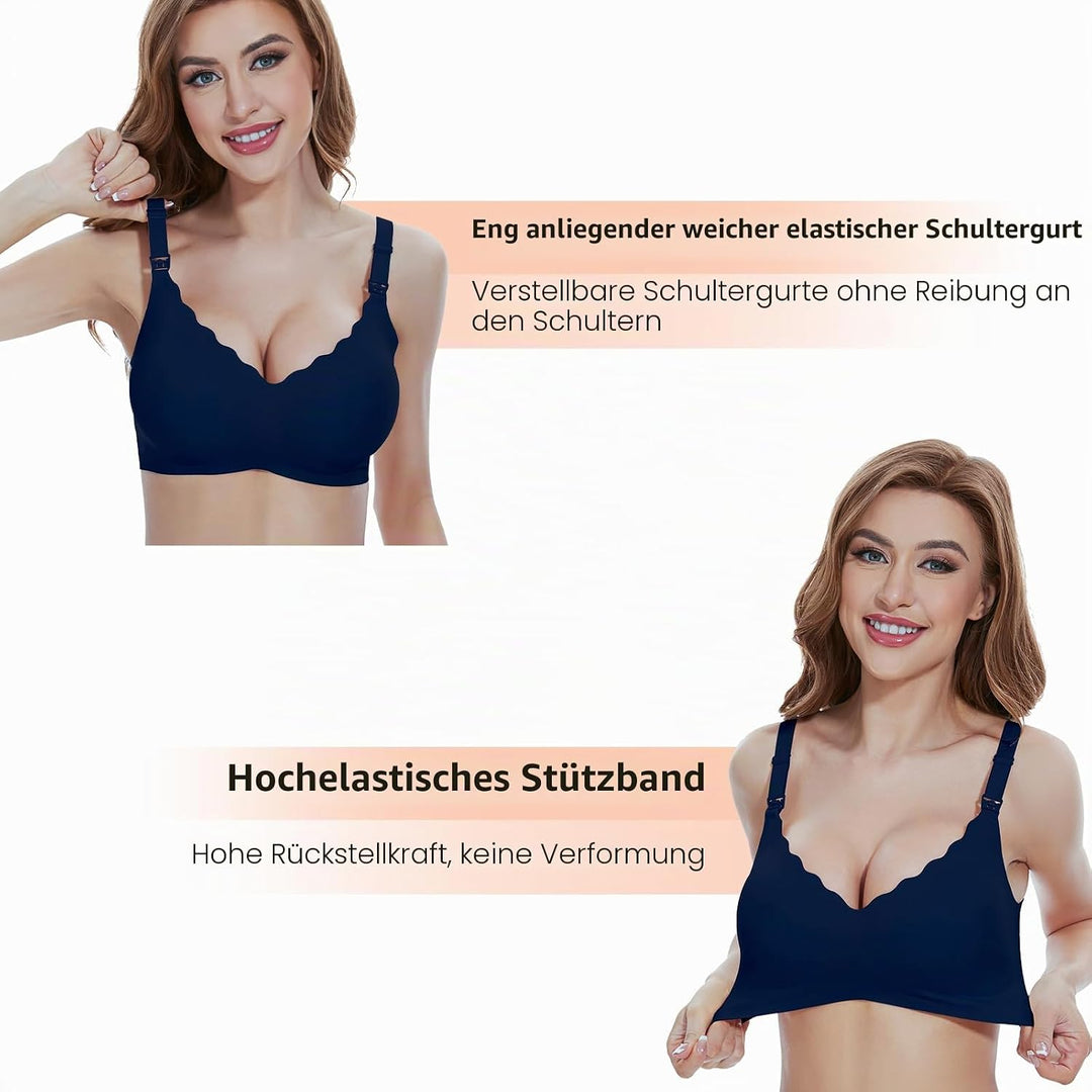 Schwangerschafts Still BH Nahtloser Still-BH Ohne Bügel Mutterschaft BH mit zusätzlichen BH-Verlänge