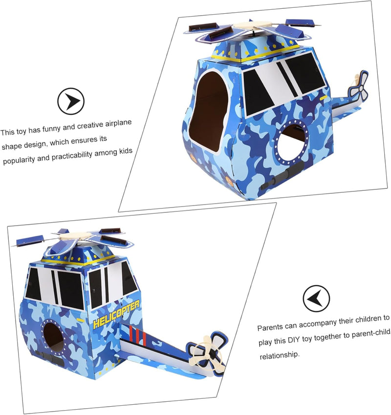 TOYANDONA 1 Satz Tragbares Flugzeugspielzeug Kampfflugzeugspielzeug Kinder-Flugzeug-Kostüm aus Pappe