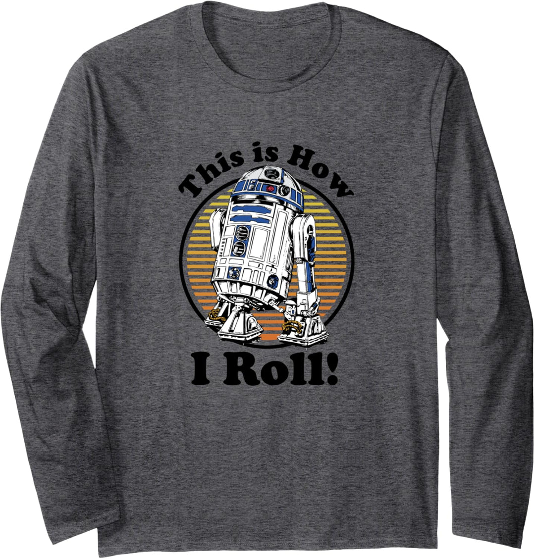 Star Wars C-3PO R2-D2 Besties Badge Langarmshirt