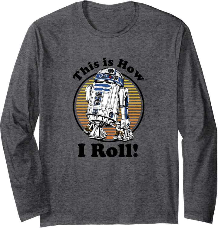 Star Wars C-3PO R2-D2 Besties Badge Langarmshirt