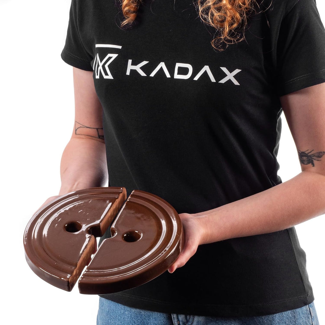 KADAX Beschwerungsstein, Fermentiergewicht aus Steingut 21cm, handgefertigtes Gewicht für Gärtopf, S