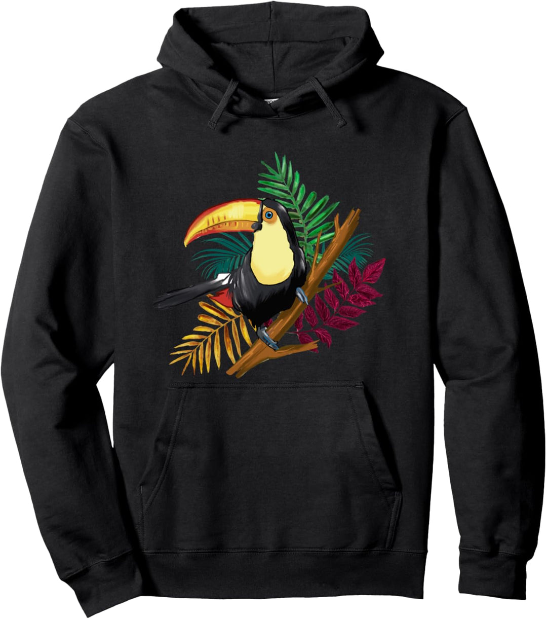 Tukan Vogel Tiere Bunt Kunst Vogelmotiv Tier Pullover Hoodie