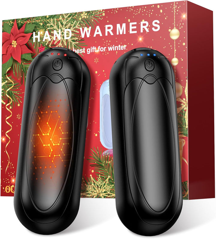 Handwärmer Wiederaufladbar 2er-Set, 7000mAh Elektrische Taschenwärmer mit 3 Heizstufen, Tragbare Mag