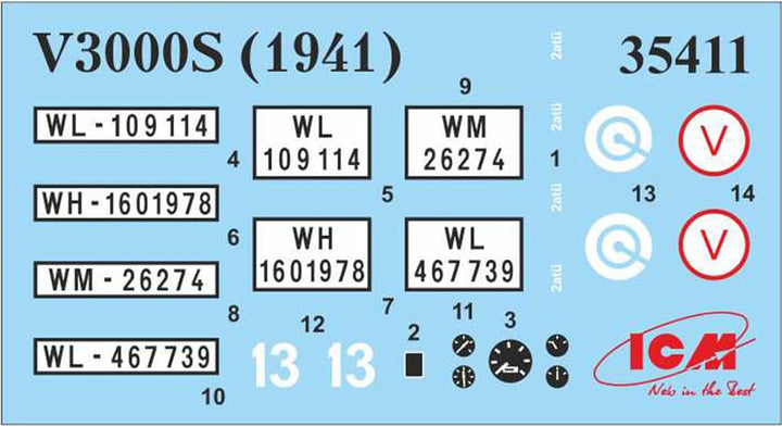 ICM 35411 - V3000S, 1941, German Army Truck